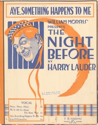 Sheet Music Aye Something Happens To Me TB Harms & Francis Day & Hunter NY 1915