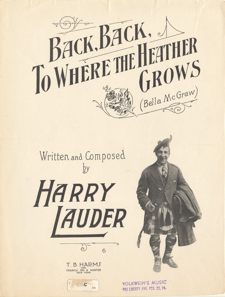 Sheet Music Bella McGraw To Where The Heather Grows TB Harms & Francis Day & Hunter NY 1918