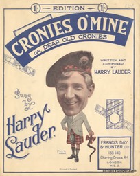 Sheet Music Cronies O Mine Francis Day & Hunter London 1929