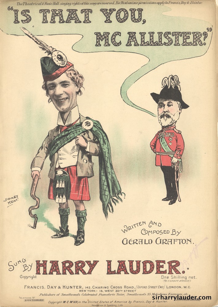 Sheet Music Is That You Mc Callister Francis Day & Hunter London 1907