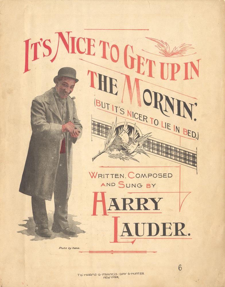 Sheet Music Its Nice To Get Up In The Mornin TB Harms & Francis Day & Hunter NY 1913