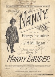 Sheet Music Nanny Francis Day & Hunter London 1915