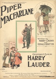 Sheet Music Piper Macfarlane Francis Day & Hunter London 1906