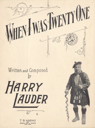 Sheet Music When I was Twenty One TB Harms & Francis Day & Hunter NY** 1918