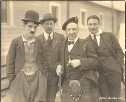 Sir Harry & Chas Chaplin Others ID On Verso Undated 