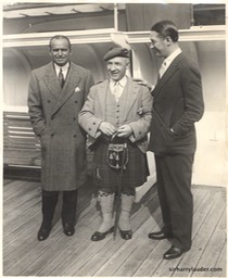 Sir Harry & Douglas Fairbanks & Maurice Chevalier On Mauretania -2 1930