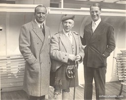 Sir Harry & Douglas Fairbanks & Maurice Chevalier On Mauretania -1 1930