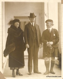 Sir Harry & Lady Lauder With President Coolidge Undated