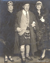 Sir Harry & Lady Lauder With Unidentified Inscribed Feb 1930