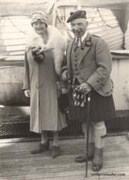 Sir Harry & Lady Lauder Acquitania -2 Oct 1926