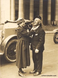 Sir Harry & Lady Lauder Fixing Tie Undated Verso FB Studios Sydney