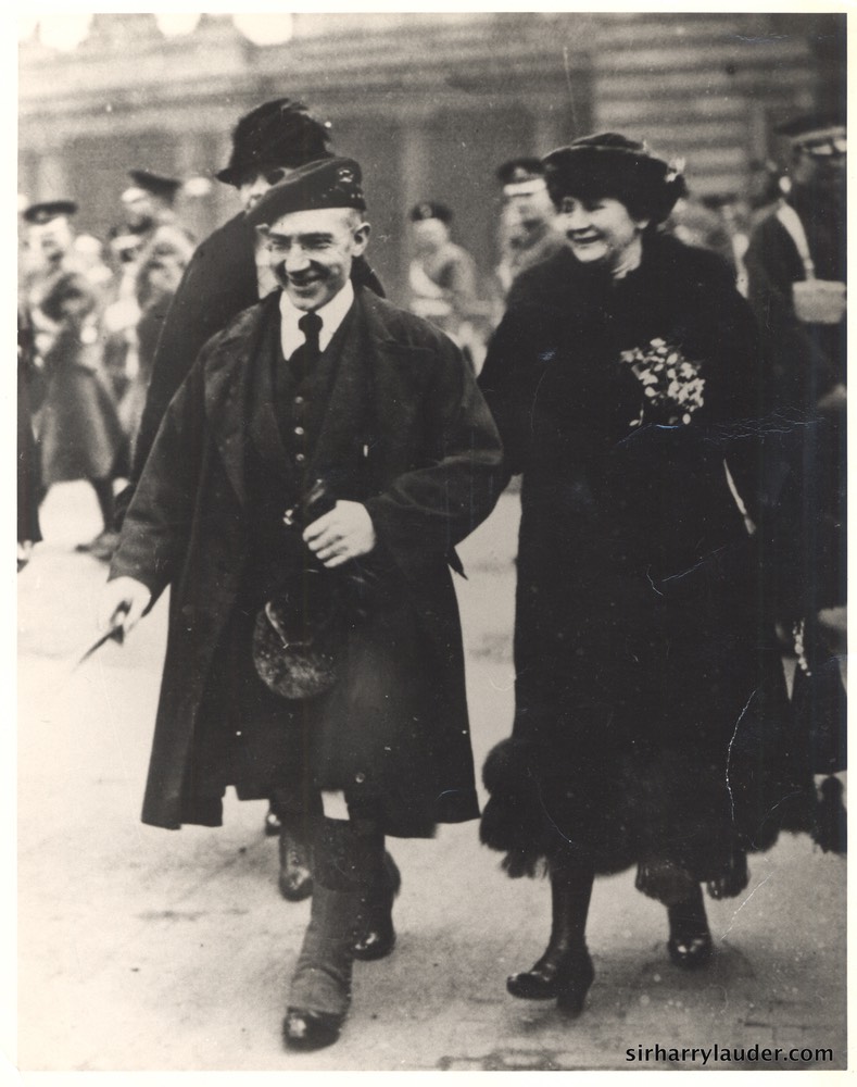 Sir Harry & Lady Lauder Photo Prob At Buckingham Palace Undated
