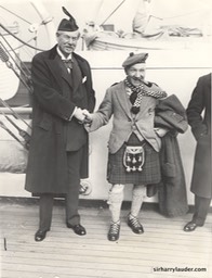 Sir Harry & Sir Thomas Lipton Aquitania Jan 1928 -2