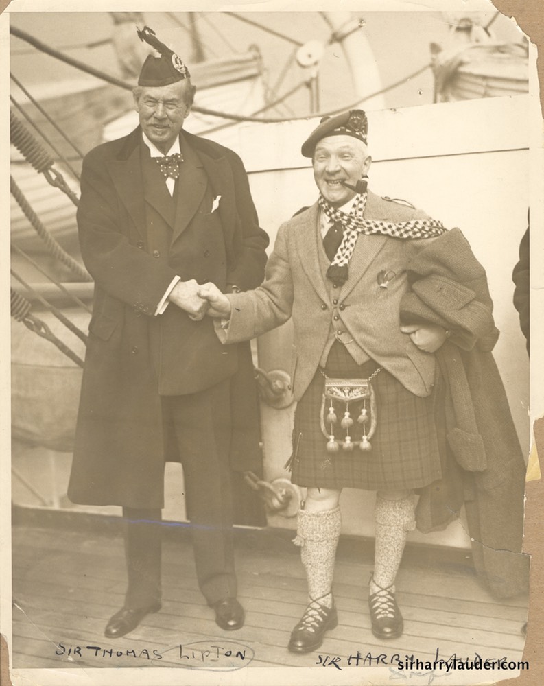 Sir Harry & Sir Thomas Lipton Aquitania Jan 1928 -3