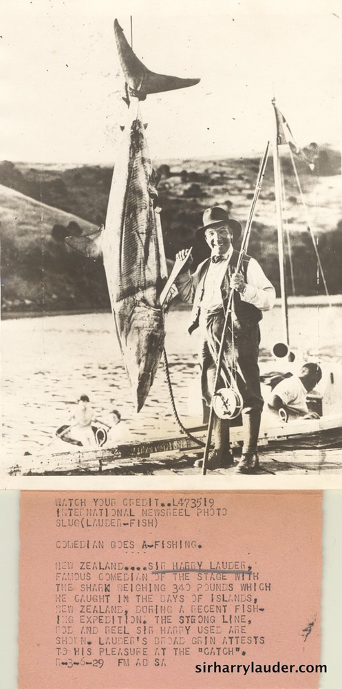 Sir Harry Fishing New Zealand Dated 1929