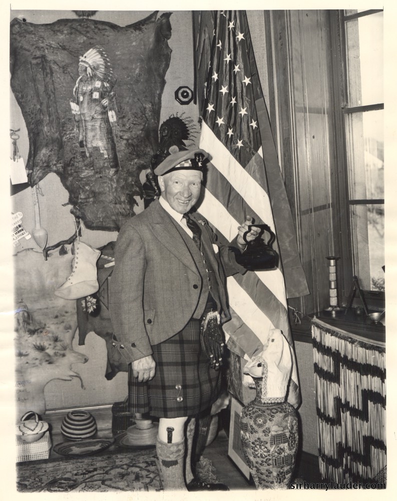 Sir Harry Holds Wedding Kettle 1944*