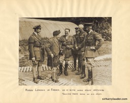Sir Harry In France With Officers Photo Mounted On Paper Undated