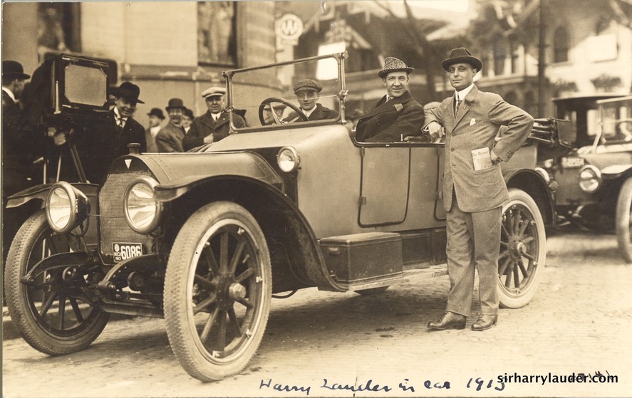 Sir Harry In Hudson Car Detroit 1913