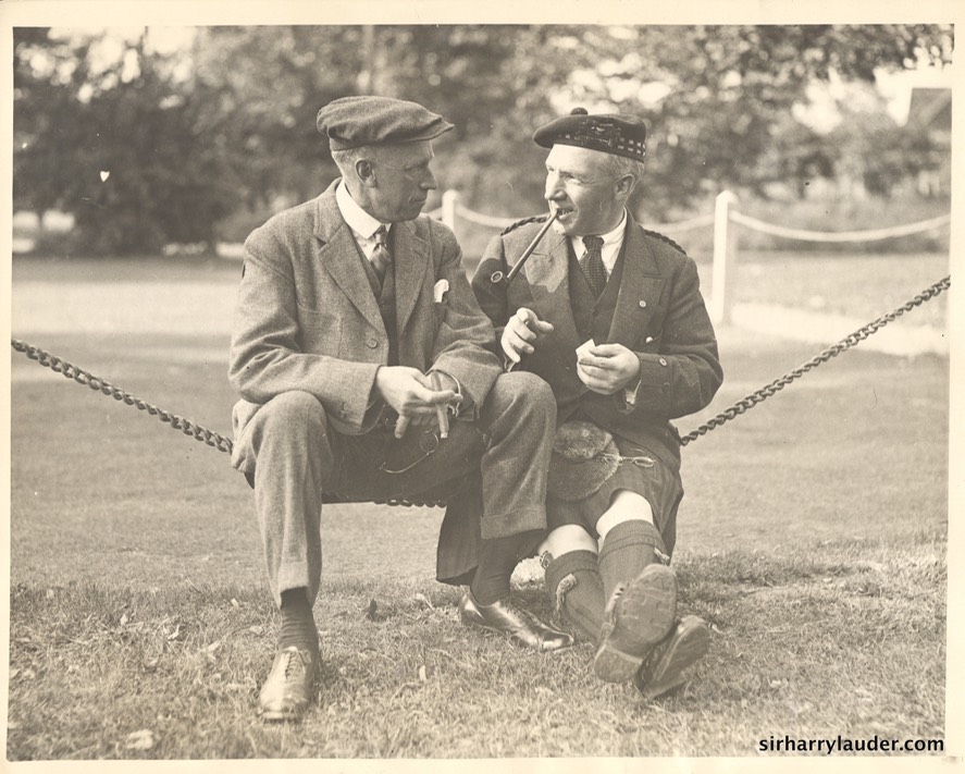 Sir Harry On Staten Island NY With Unidentified Man 1922
