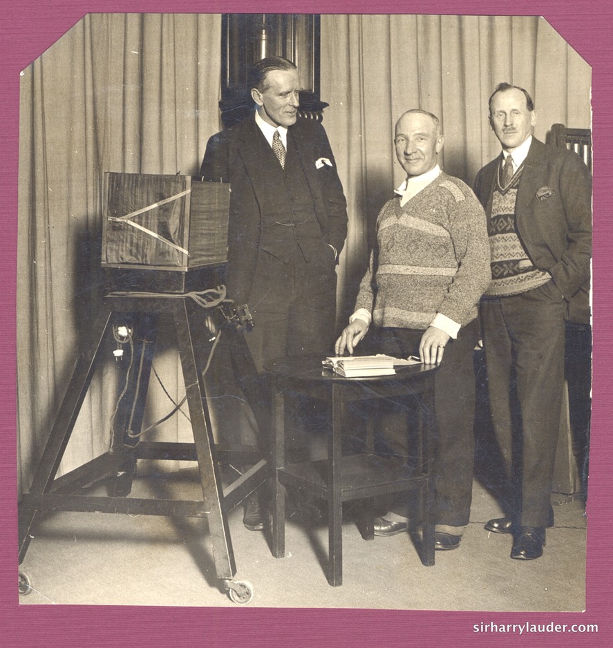 Sir Harry's First Broadcast Verso Dated 1926?