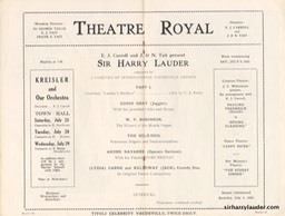 Theatre Royal Sydney Programme Booklet July 4 1925 -5