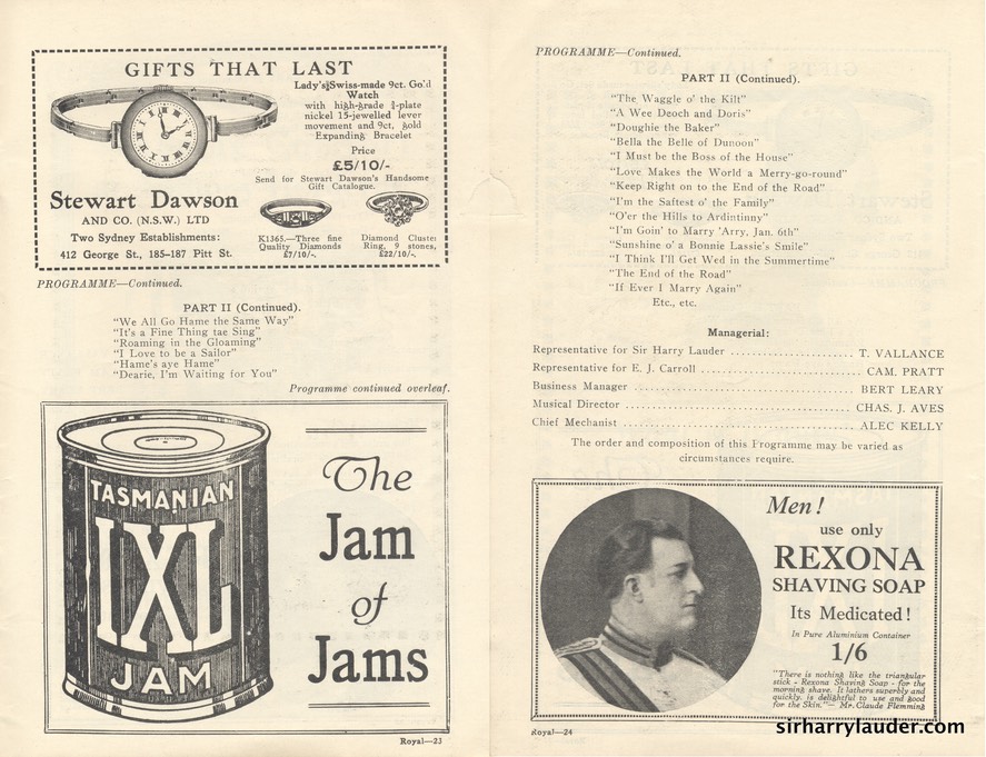 Theatre Royal Sydney Programme Booklet July 4 1925 -7
