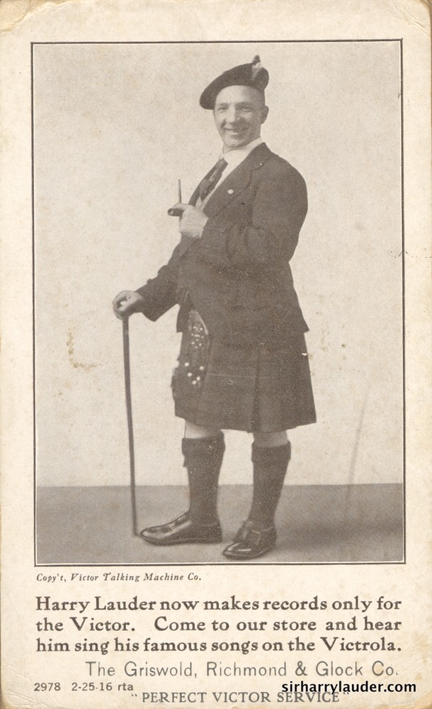 Victor Advertising Card