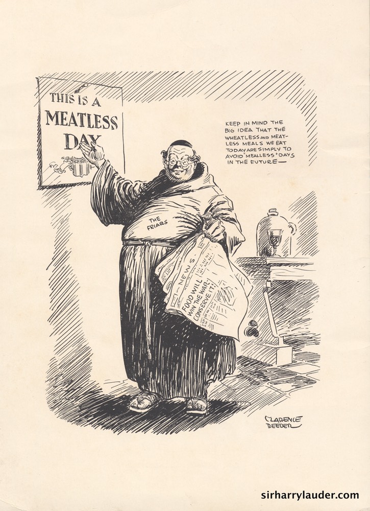 William Morris Friar's Club Dinner Programme April 28 1918 -02