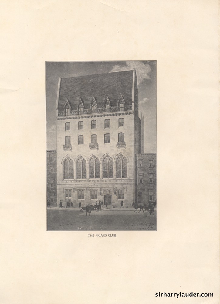 William Morris Friar's Club Dinner Programme April 28 1918 -10
