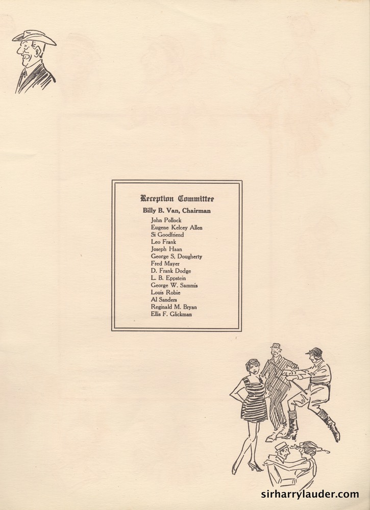 William Morris Friar's Club Dinner Programme April 28 1918 -05
