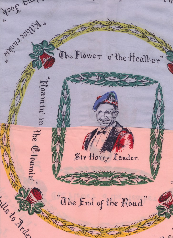 Woman Kerchief Lauder Songs One Blue One Pink