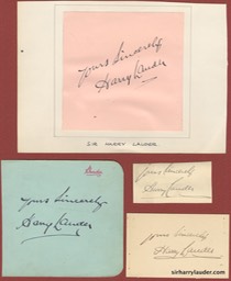Yours Sincerely Group Of Four Undated
